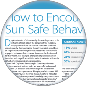 Image of the Sun Safe Behaviors article